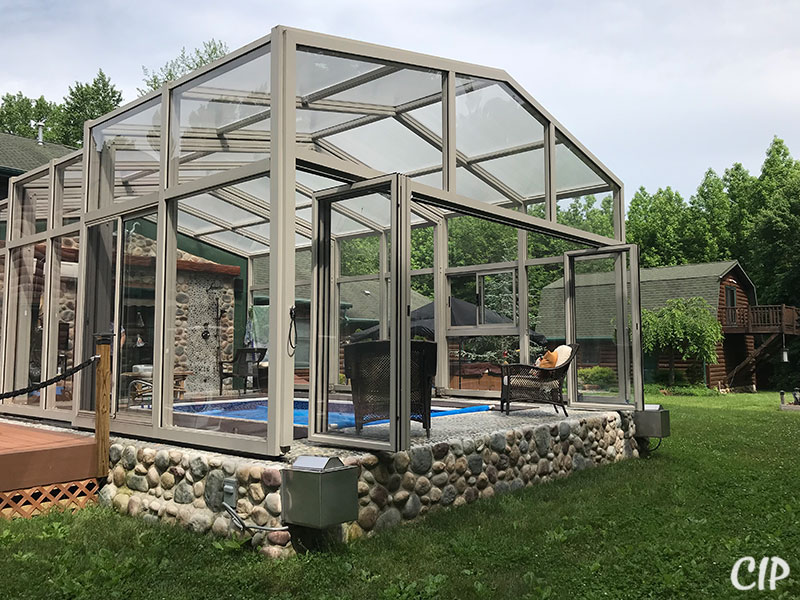Pool Enclosure with Bi-fold doors USA