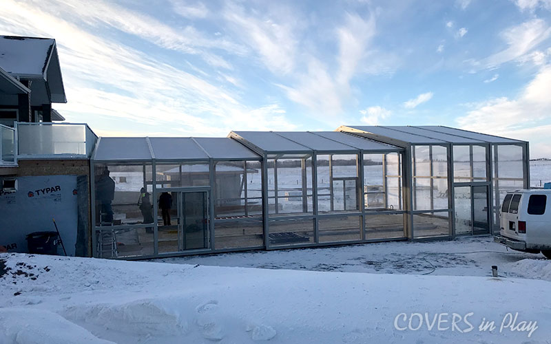 glass pool enclosure