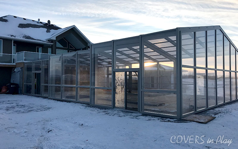 glass pool enclosure