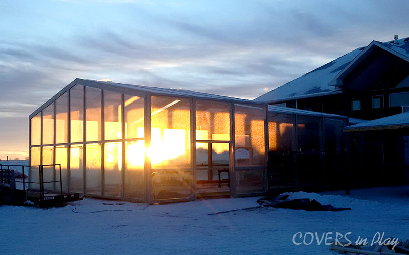 glass pool enclosure