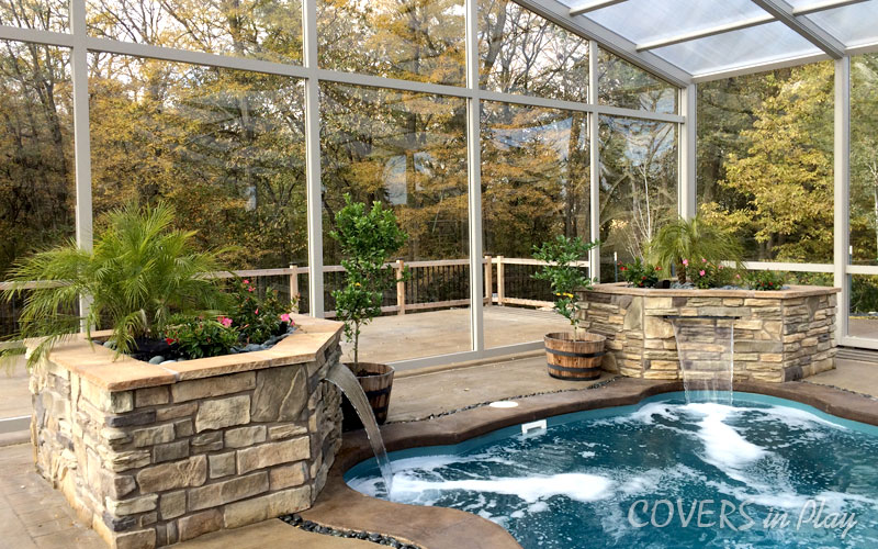 greenhouse swimming pool enclosure