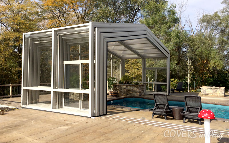 greenhouse swimming pool enclosure